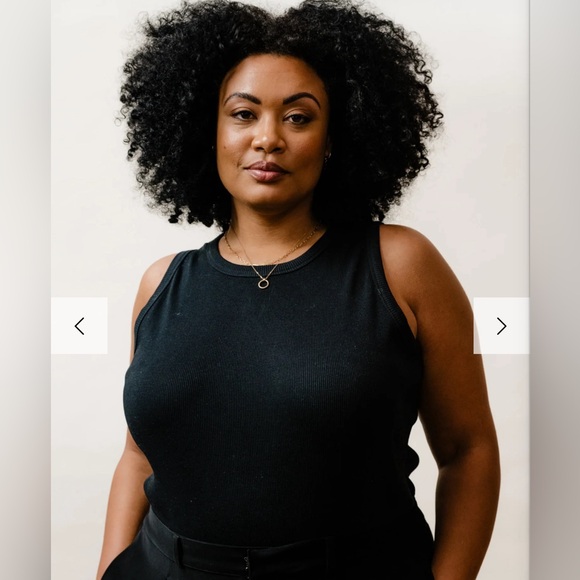 ⭐️REDUCED!⭐️ ABLE Lise ribbed tank in black (M) - Picture 3 of 8